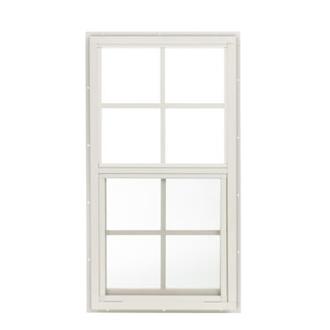 Shed Window 14" W x 27" H, J-Lap White for Sheds, Playhouses, and Chicken Coops 1 PK (W1427WJ-BX1)