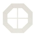 thumbnail image 1 of Shed Window 18" Octagon Gable Flush Mount White PVC for Sheds, Playhouses, and Chicken Coops 1 PK (WOCTPV18W-BX1), 1 of 4