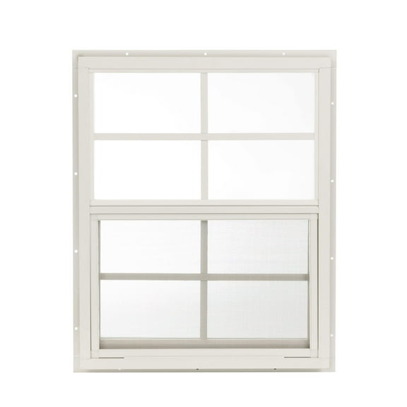 Shed Window 18" W x 23" H, J-Lap White for Sheds, Playhouses, and Chicken Coops 1 PK (W1823WJ-BX1)
