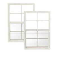 Shed Window 18" W x 27" H, Flush Mount White for Sheds, Playhouses, and Chicken Coops 2 PK (W1827W-BX2)