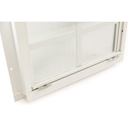 Shed Window 24" W x 27" H, Flush Mount Black for Sheds, Playhouses, and Chicken Coops 2 PK (W2427BLK-BX2)