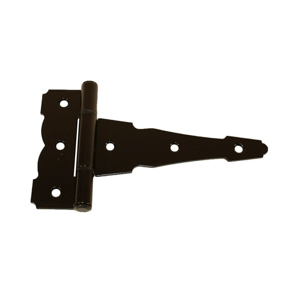 Shed Windows and More T Hinges Colonial Decorative 6" (Set of 3) Heavy Duty Strap Hinge Shed Door Colonial Style Decorative Storage Building Garage Barn Door