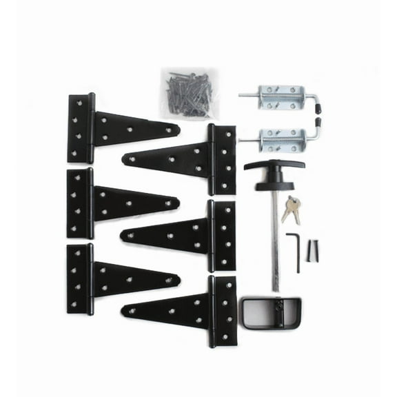 Shed Windows and More 5" Stainless Steel Black Hardware Kit #1