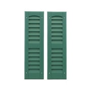 Shed Windows and More 6 x 21 Louvered Shutter or Playhouse Shutters Green 1 Pair