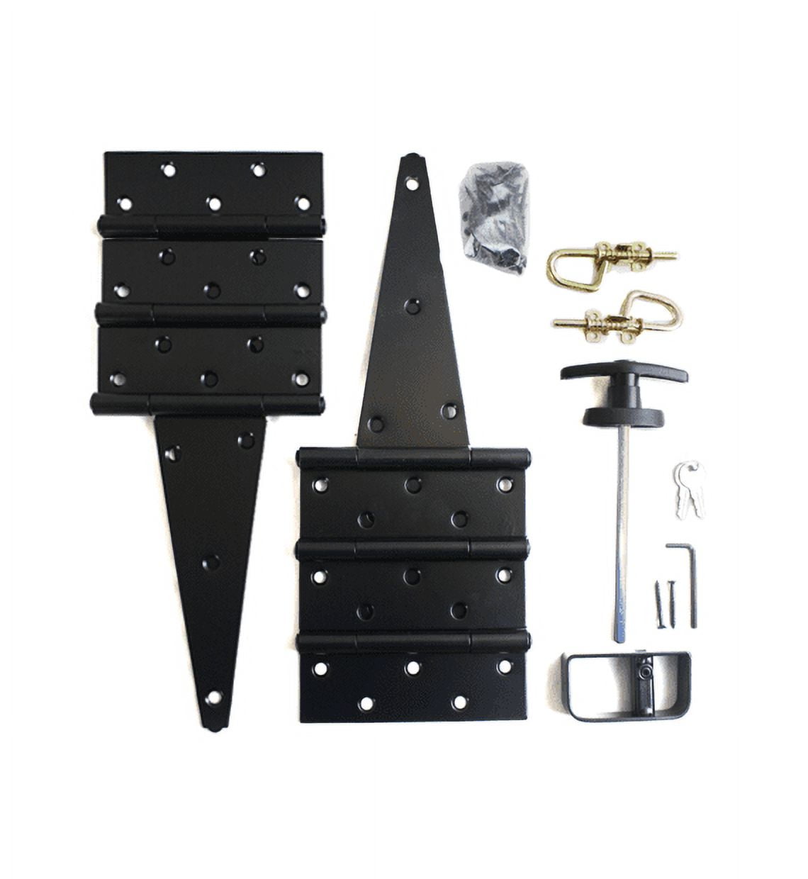 Shed Windows and More Double Door Hardware Kit 8" Hinge THandle Barrel