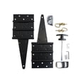 thumbnail image 1 of Shed Windows and More Double Door Hardware Kit 8" Hinge T-Handle Barrel Bolts Shed Door Hinges, 1 of 4