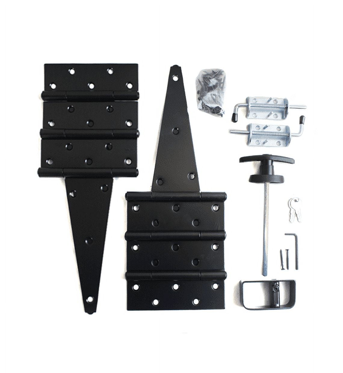 Shed Windows and More Double Door Hardware Kit 8" Hinge THandle Heavy
