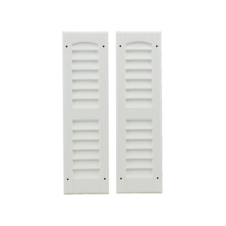 Shed Windows and More Interior Louvered Shutter, White