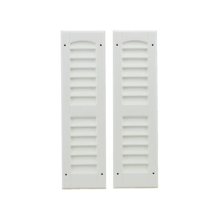 Shed Windows and More Interior Louvered Shutter, White