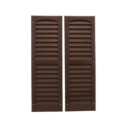 Shed Windows and More Shutter (1) Pair 9" x 27" Brown