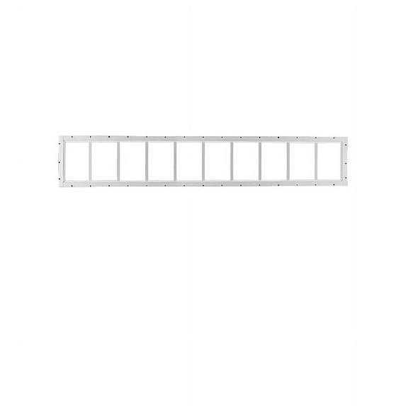 Shed Windows and More Transom Window 10" X 60" White Aluminum Flush Mount Window