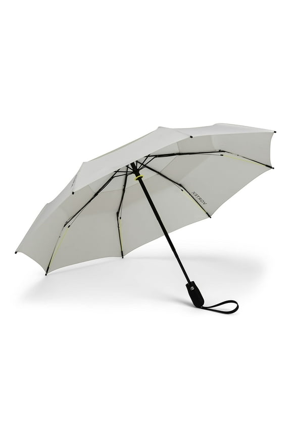 Vortex V2 Compact 54" Umbrella, Folds to 15" Auto Open Close, One Hand Operation, Windproof to 75 MPH