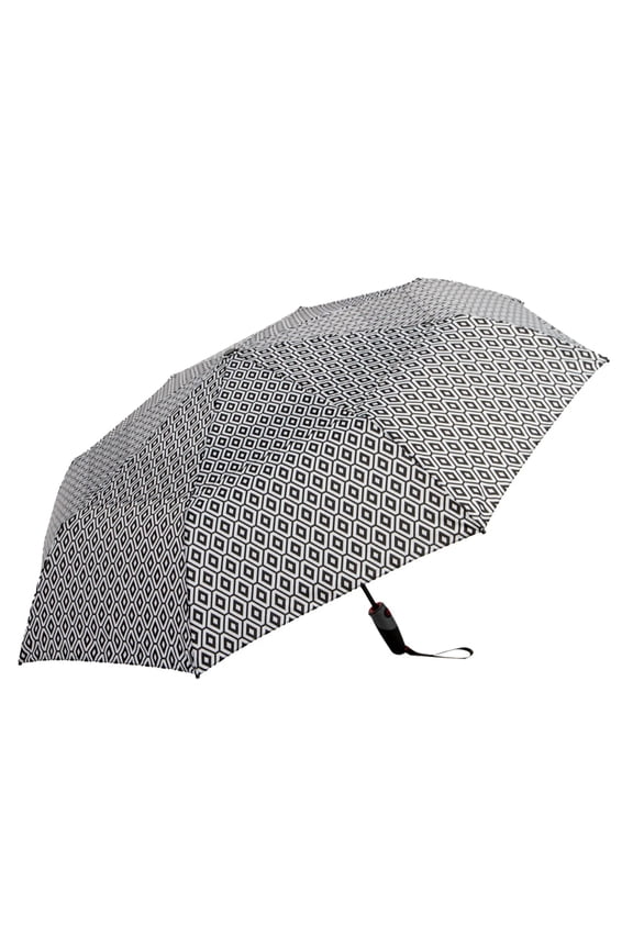 Windpro Compact Umbrella, Black & White
