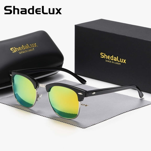 ShedaLux Unisex Casual Elegant Full Frame Sunglasses Square Frame Sunglasses UV400