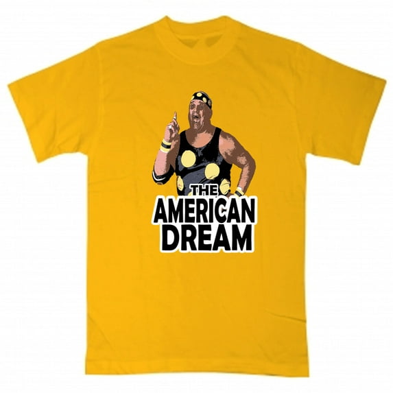 Shedd Shirts Gold Dusty Rhodes WWF WWE "Old School" Youth X-Large T-Shirt