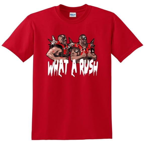 Shedd Shirts Red Legion of Doom WWF WWE "Old School" Adult 3XL T-Shirt