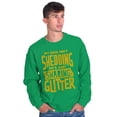 thumbnail image 1 of Shedding Sharing Glitter Dog Fur Puppy Unisex Plus Fleece Graphic Sweatshirt Brisco Brands 2X, 1 of 5