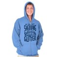 thumbnail image 1 of Shedding Sharing Glitter Dog Fur Puppy Zip Up Hoodie Men's Women's Brisco Brands 2X, 1 of 6