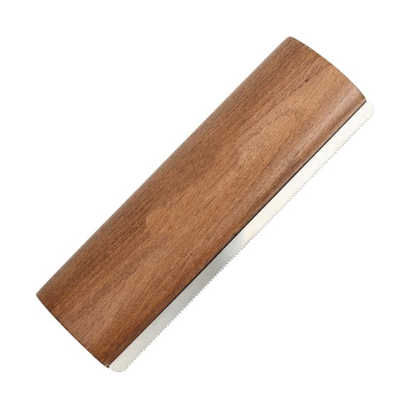 Shedding and Grooming Tool - Brush Scraper for Pets' Undercoat, Horses, Cattle, and Cats, Wooden Handle with Stainless Steel Blade