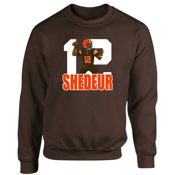 Shedeur Sanders 12 Cleveland Crew Neck Sweatshirt