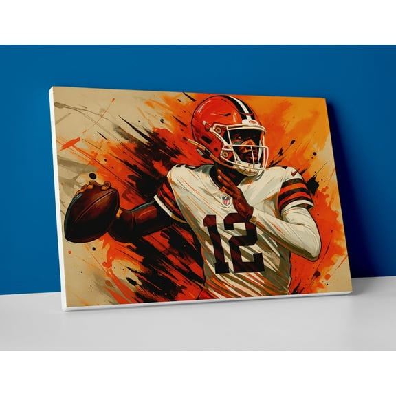 Shedeur Sanders Browns Poster or Wrapped Canvas