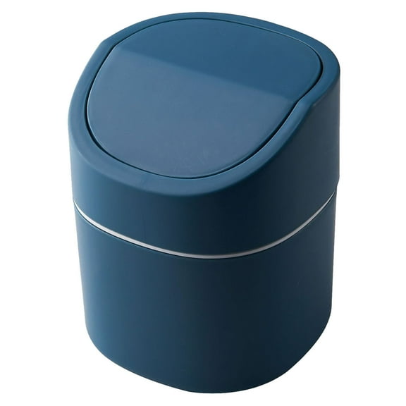 Sheebo 0.5 gal (2L) Swing Lid Mini Trash Can for Bedroom Vanity