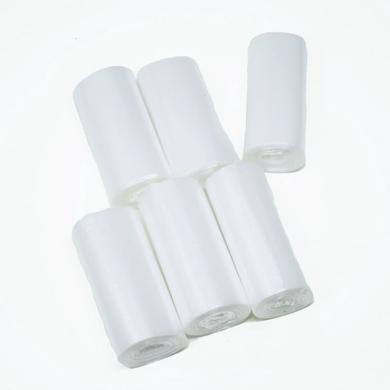 0.5 Gal Trash Bags Small 240 pcs Clear Strong Tiny Garbage Bags for Mini  Desk Trash Can, Fit 0.4-0.8 Gal