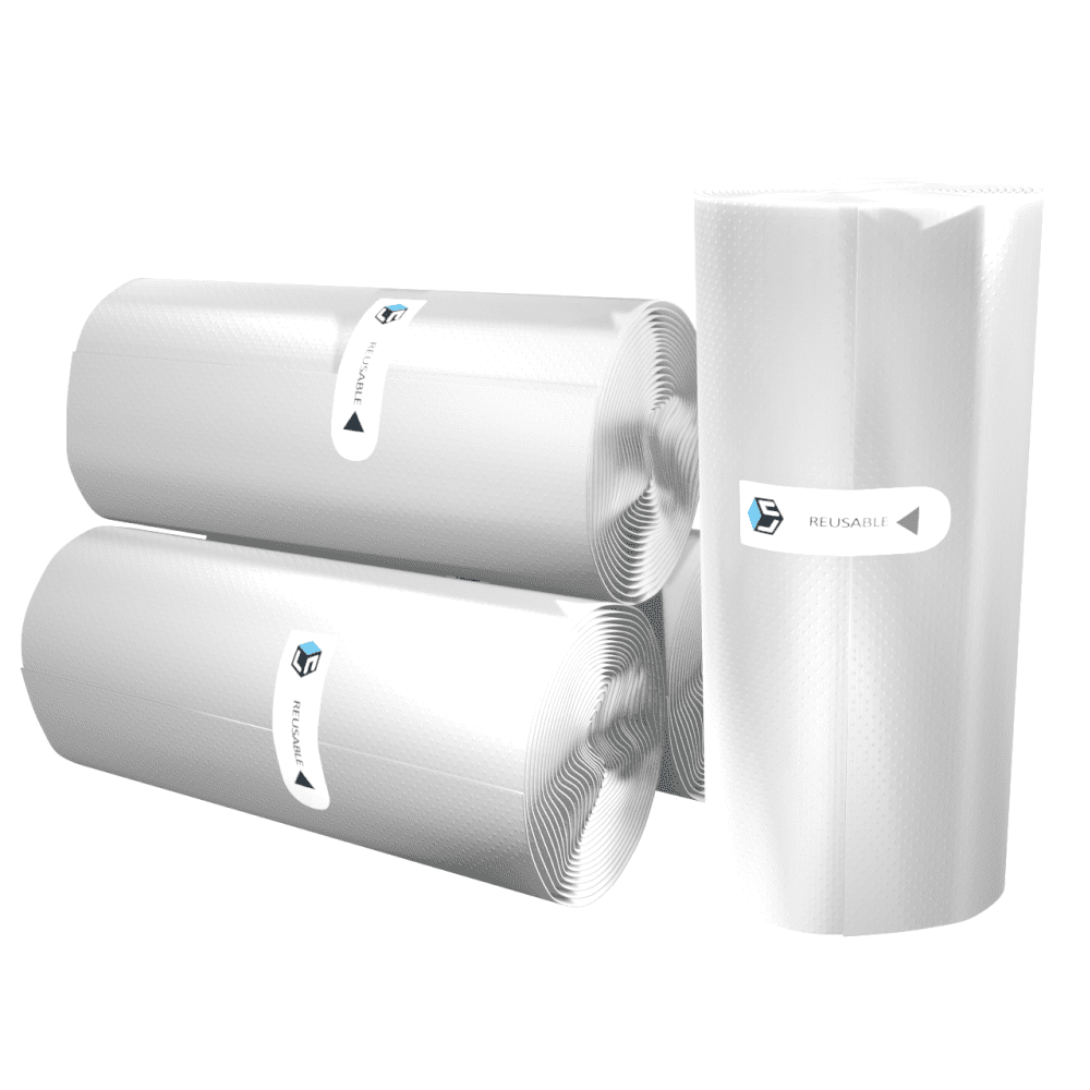 Sheebo 80 Counts 1.2 gal (5L) Clear Mini Trash Bags Small Garbage