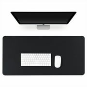 Sheebo PU Leather Desk Mat, Office Desktop Non Slip Desk Blotter Mouse Pad Protector Cover