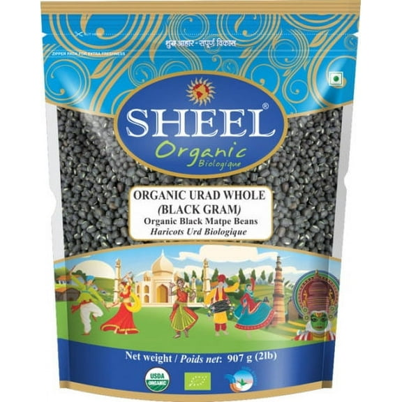 Sheel Organic Black Gram / Urad Whole 2 lbs