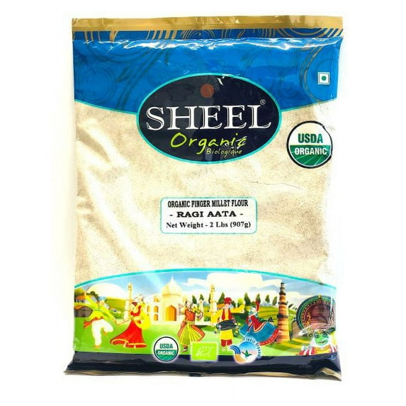 Sheel Organic Finger Millet Flour - Ragi ATTA (2 Lbs)