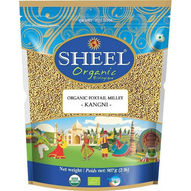 Sheel Organic Foxtail Millet (Kangni) - Raw / Natural ~ Unpolished