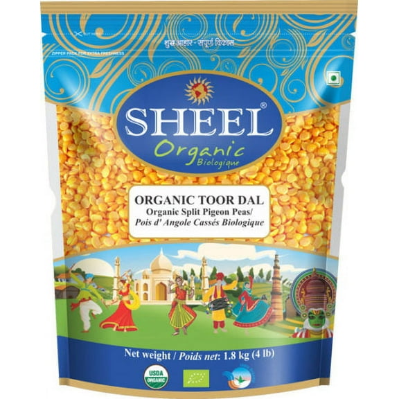 Sheel Organic Toor Dal / Split Pigeon Pea 4 lbs