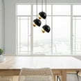 thumbnail image 1 of Sheen , Berceste , Black / Gold Chandelier, 1 of 5