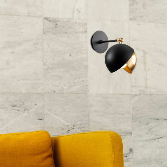 Sheen , Berceste , Black / Gold Wall Lamp