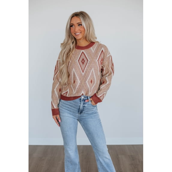 Sheena Knit Sweater - Burlwood