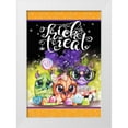 thumbnail image 1 of Sheena Pike Art 11x14 White Modern Wood Framed Museum Art Print Titled - Lil Monsters - Halloween - Flag Design, 1 of 4