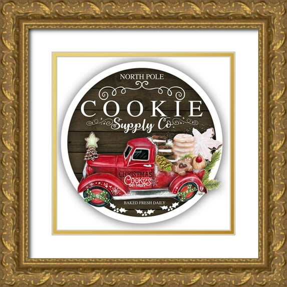 Sheena Pike Art 12x12 Gold Ornate Wood Framed with Double Matting Museum Art Print Titled - Cookie Supply Co Sign