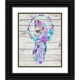 thumbnail image 1 of Sheena Pike Art 12x14 Black Ornate Wood Framed with Double Matting Museum Art Print Titled - Unicorn Dream Catcher, 1 of 4