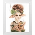 thumbnail image 1 of Sheena Pike Art 12x14 White Modern Wood Framed Museum Art Print Titled - Faline - Only Friend In The World, 1 of 4