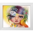 thumbnail image 1 of Sheena Pike Art 14x12 White Modern Wood Framed Museum Art Print Titled - Rainbow Rosalie - MunchkinZ Elf, 1 of 4