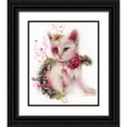 thumbnail image 1 of Sheena Pike Art 15x17 Black Ornate Wood Framed with Double Matting Museum Art Print Titled - Love Is In The Air (Kitty), 1 of 4