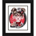 thumbnail image 1 of Sheena Pike Art 15x18 Black Ornate Wood Framed with Double Matting Museum Art Print Titled - Cats are My Favorite People - Cat Crazy Chloe - MunchkinZ, 1 of 4