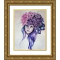 thumbnail image 1 of Sheena Pike Art 15x18 Gold Ornate Wood Framed with Double Matting Museum Art Print Titled - Hydrangea - Pixie Blossoms, 1 of 4