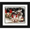 thumbnail image 1 of Sheena Pike Art 18x15 Black Ornate Wood Framed with Double Matting Museum Art Print Titled - We all Just Want to be Rudolph, 1 of 4