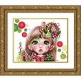 thumbnail image 1 of Sheena Pike Art 18x15 Gold Ornate Wood Framed with Double Matting Museum Art Print Titled - Ginger (Christmas) - MunchkinZ Elf, 1 of 4