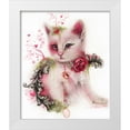 thumbnail image 1 of Sheena Pike Art 20x23 White Modern Wood Framed Museum Art Print Titled - Love Is In The Air (Kitty), 1 of 4
