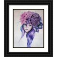 thumbnail image 1 of Sheena Pike Art 20x24 Black Ornate Wood Framed with Double Matting Museum Art Print Titled - Hydrangea - Pixie Blossoms, 1 of 4