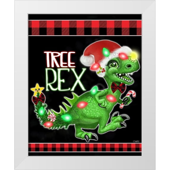 Sheena Pike Art 26x32 White Modern Wood Framed Museum Art Print Titled - Tree Rex