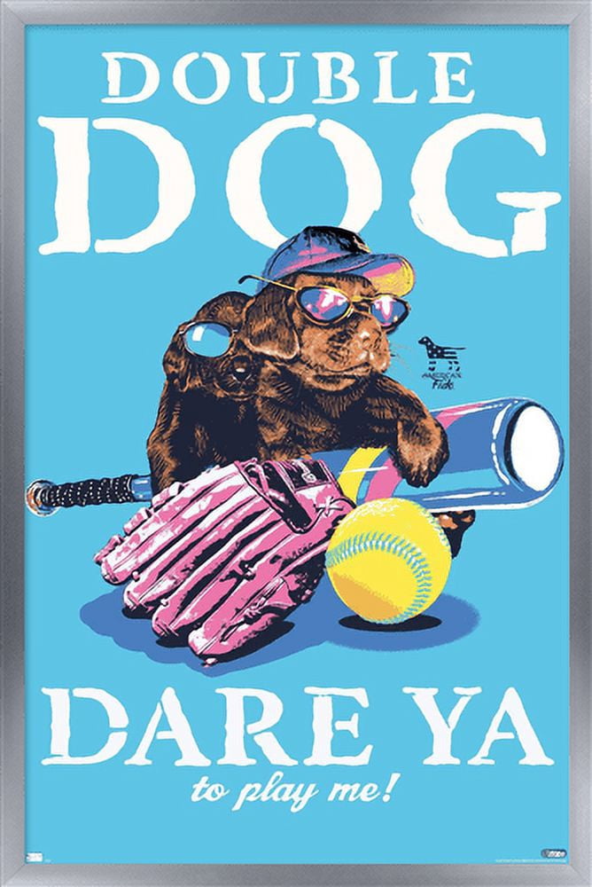 Sheena Pike - Daydream Galaxy Wolves Wall Poster with Magnetic Frame, 22.375" x 34"
